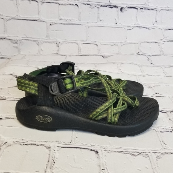 Chaco zx/2 green black toe loop sandals - Picture 4 of 9